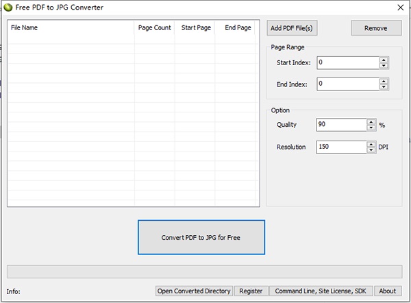Free PDF To JPG Converter截图
