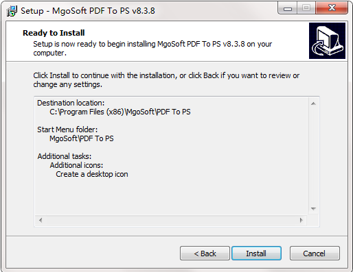 Mgosoft PDF To PS Converter截图