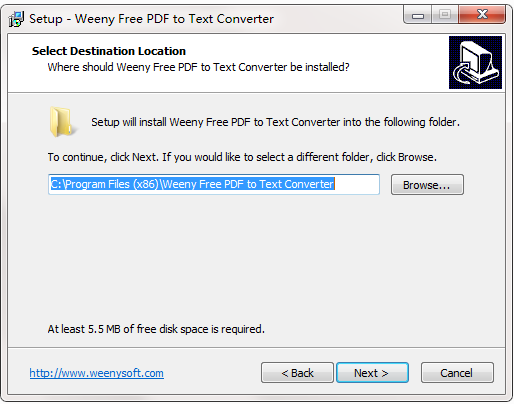 Weeny Free PDF to Text Converter截图