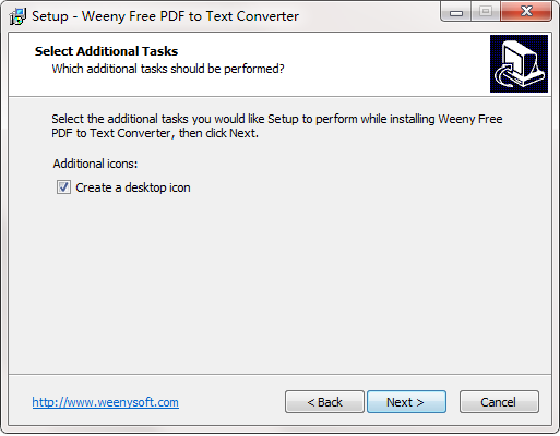 Weeny Free PDF to Text Converter截图