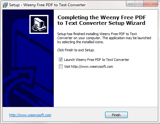 Weeny Free PDF to Text Converter截图