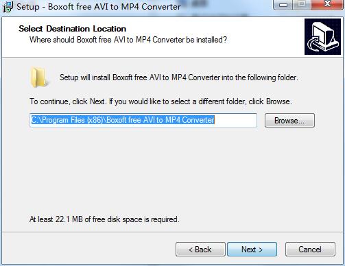 Boxoft free AVI to MP4 Converter截图