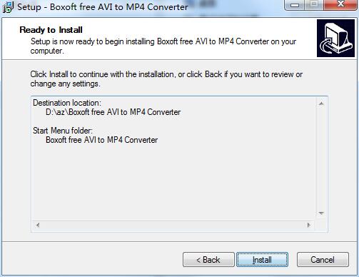 Boxoft free AVI to MP4 Converter截图