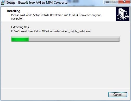 Boxoft free AVI to MP4 Converter截图