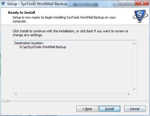 SysTools WorkMail Backup截图