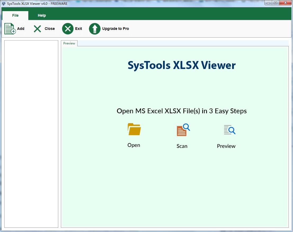 SysTools XLSX Viewer截图