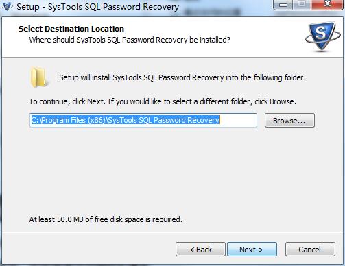 SysTools SQL Password Recovery截图