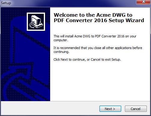 Acme DWG to PDF Converter截图