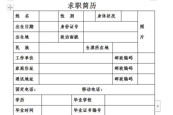 免费求职简历模板截图