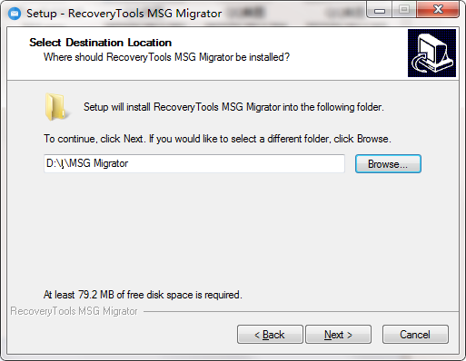 RecoveryTools MSG Migrator截图