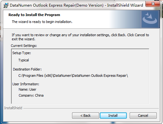 DataNumen Outlook Express Repair截图