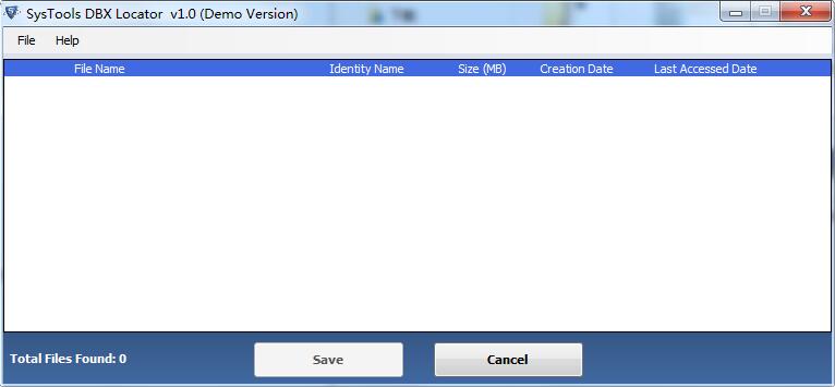 SysTools DBX Locator截图