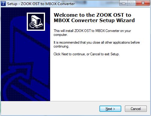 ZOOK OST to MBOX Converter截图