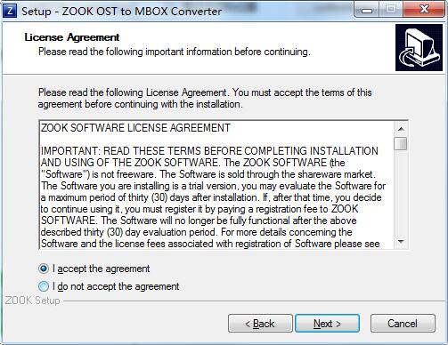 ZOOK OST to MBOX Converter截图