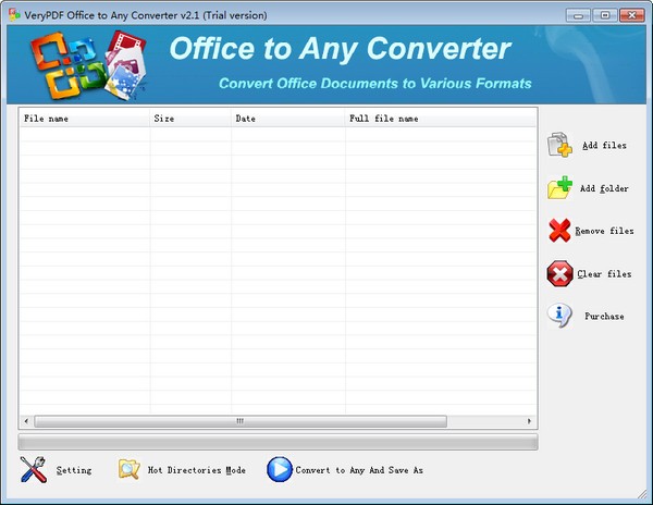 VeryPDF Office To Any Converter截图