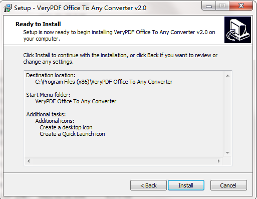 VeryPDF Office To Any Converter截图