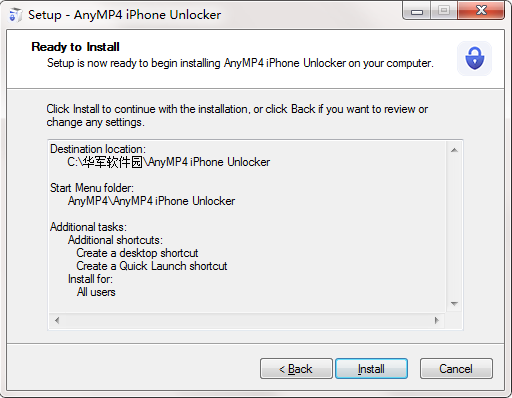 AnyMP4 iPhone Unlocker截图