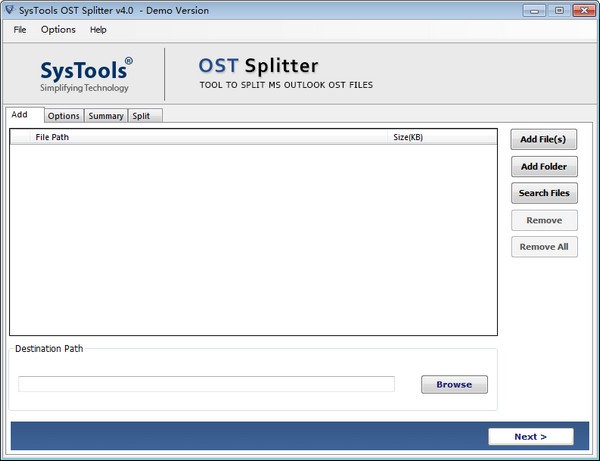 SysTools OST Splitter截图