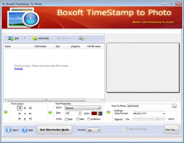 Boxoft TimeStamp to Photo截图