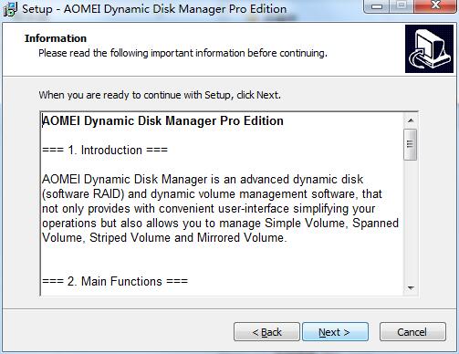 AOMEI Dynamic Disk Manager截图