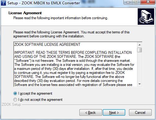 ZOOK MBOX to EMLX Converter截图