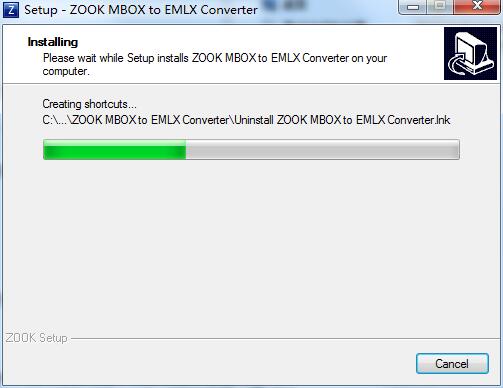 ZOOK MBOX to EMLX Converter截图