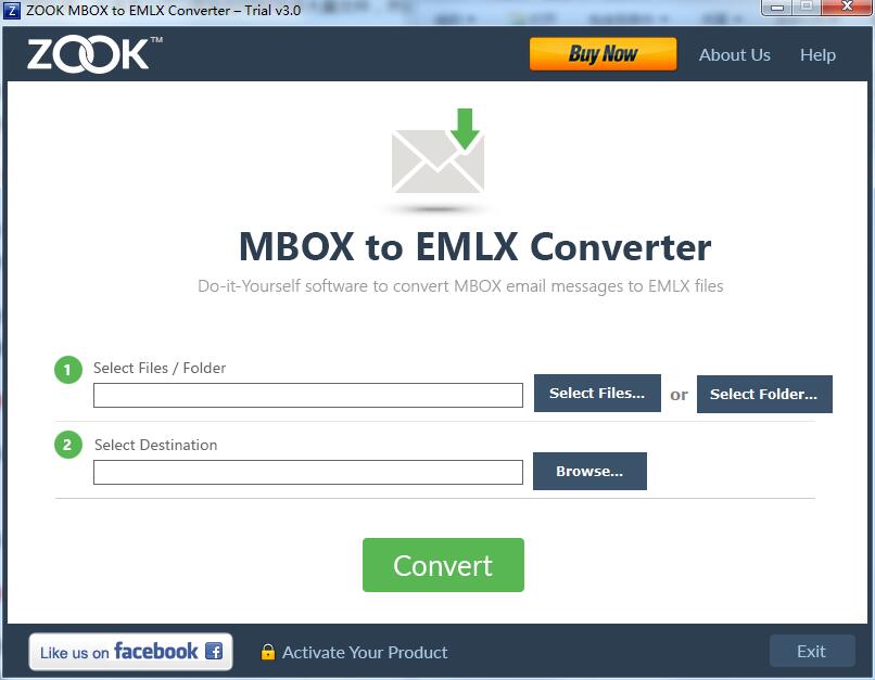 ZOOK MBOX to EMLX Converter截图