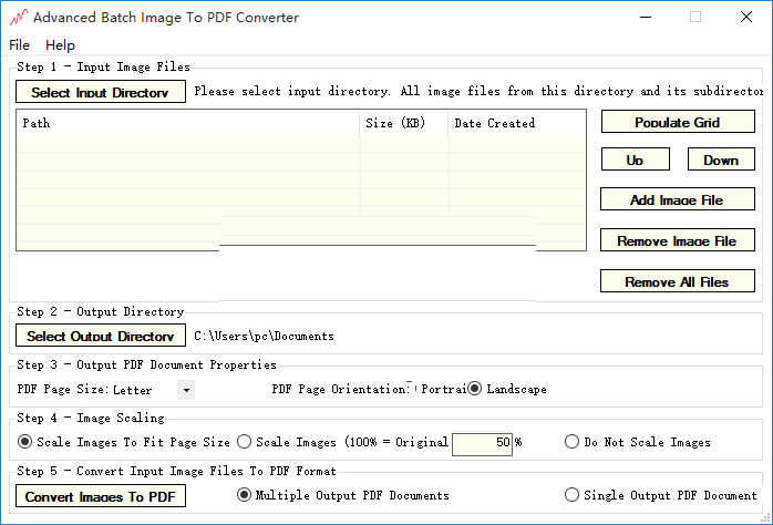 Advanced Batch Image To PDF Converter截图