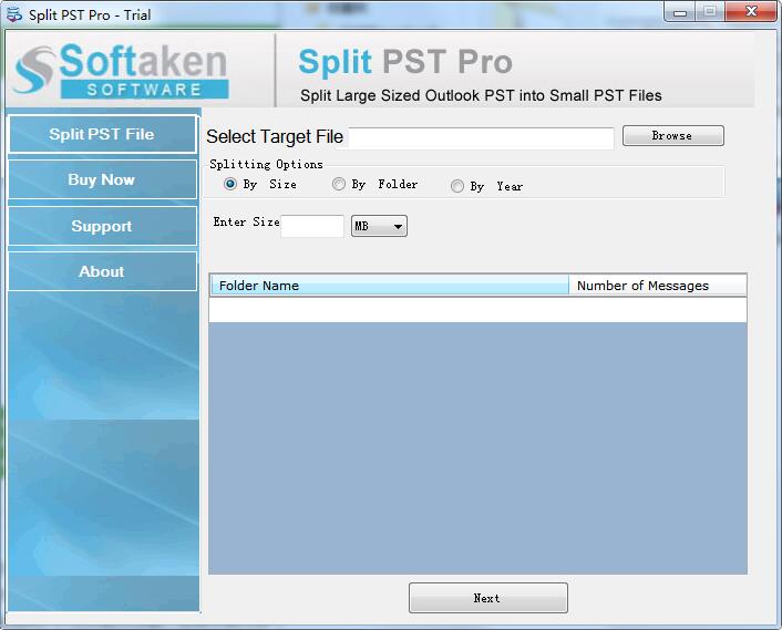 Softaken Split PST Pro截图