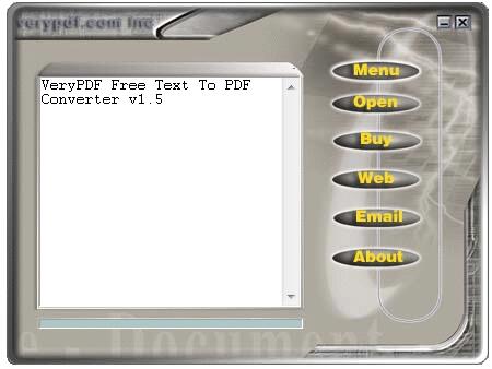 VeryPDF Text to PDF Converter截图