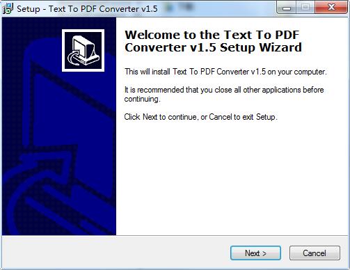 VeryPDF Text to PDF Converter截图