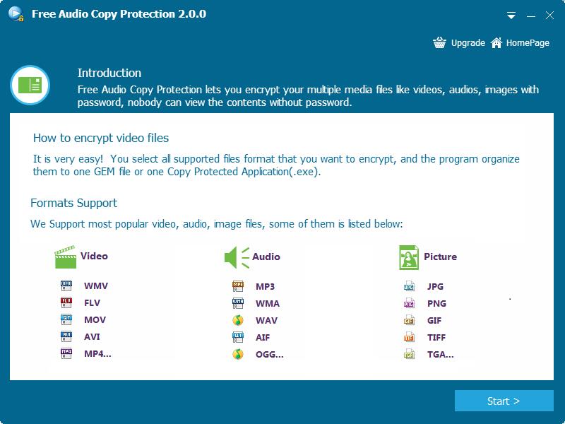 Free Audio Copy Protection截图