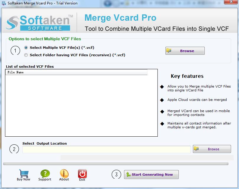 Softaken Merge Vcard Pro截图