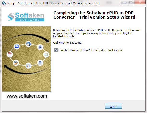 Softaken ePUB to PDF Converter截图