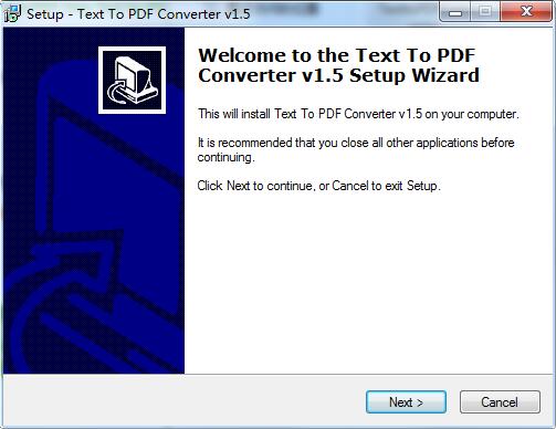 VeryPDF Free Text to PDF Converter截图