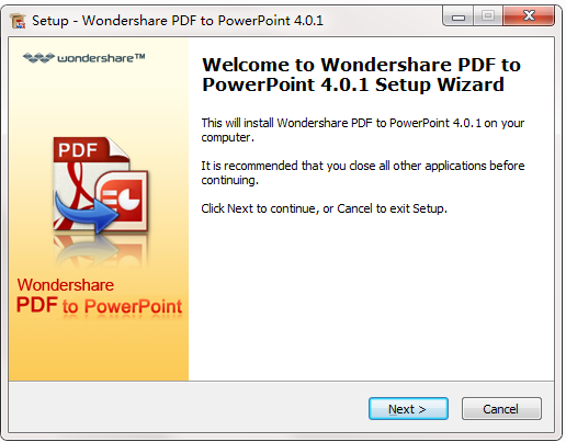 Wondershare PDF to PowerPoint Converter截图