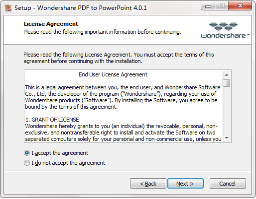 Wondershare PDF to PowerPoint Converter截图