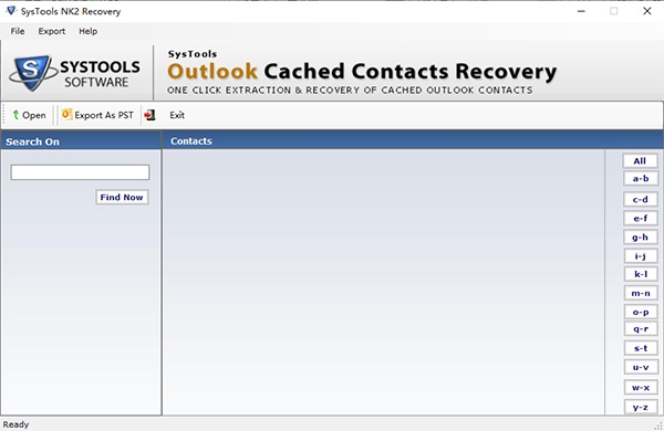 SysTools Outlook Cache Contacts Recovery截图