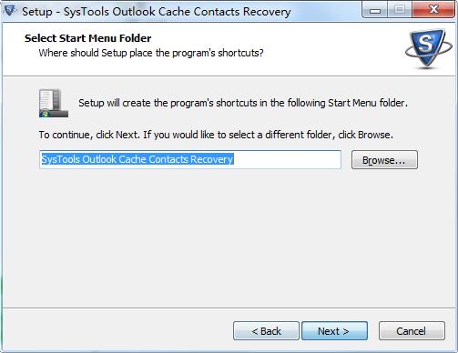 SysTools Outlook Cache Contacts Recovery截图