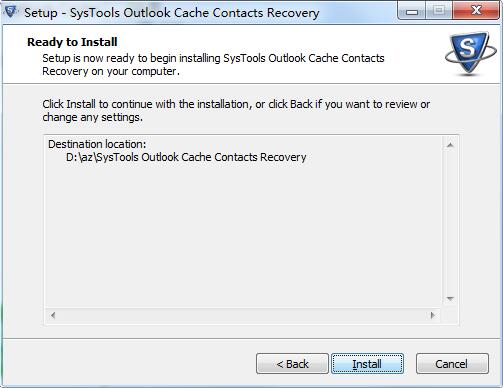 SysTools Outlook Cache Contacts Recovery截图