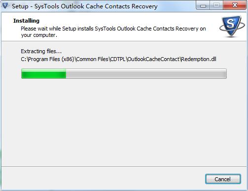 SysTools Outlook Cache Contacts Recovery截图