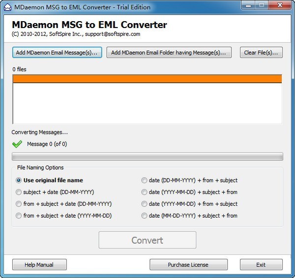 MDaemon MSG to EML Converter截图