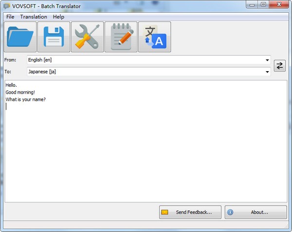 Vovsoft Batch Translator截图