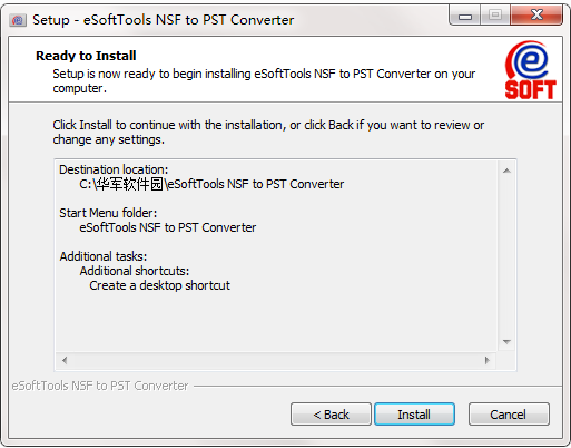 eSysInfoTools NSF to PST Converter截图