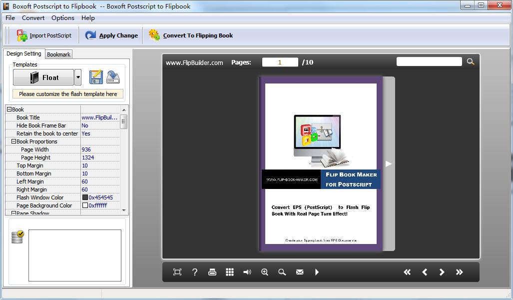 Boxoft Postscript to Flipbook截图