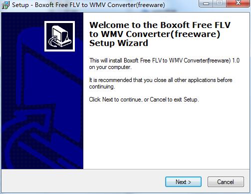 Boxoft Free FLV to WMV Converter截图