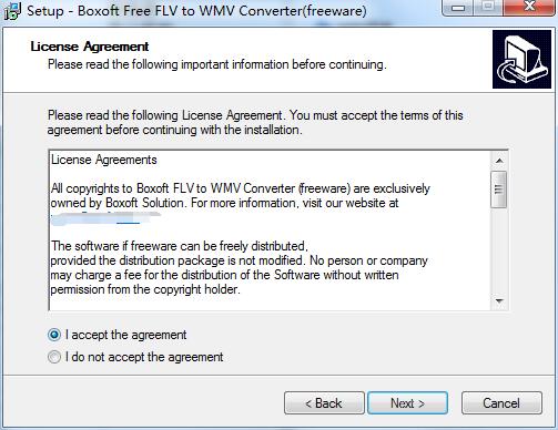 Boxoft Free FLV to WMV Converter截图