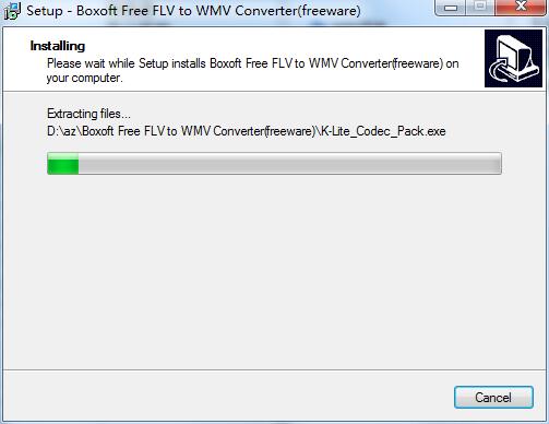 Boxoft Free FLV to WMV Converter截图