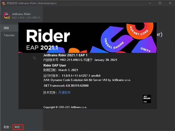 JetBrains Rider截图