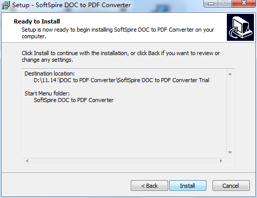 SoftSpire DOC to PDF Converter截图